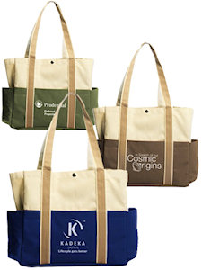 Tote Bags: Dual Colored Tote Bags